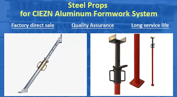 aluminum formwork steel props