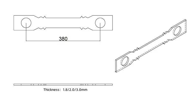 CIEZN aluminium formwork flat tie x spacer flat tie