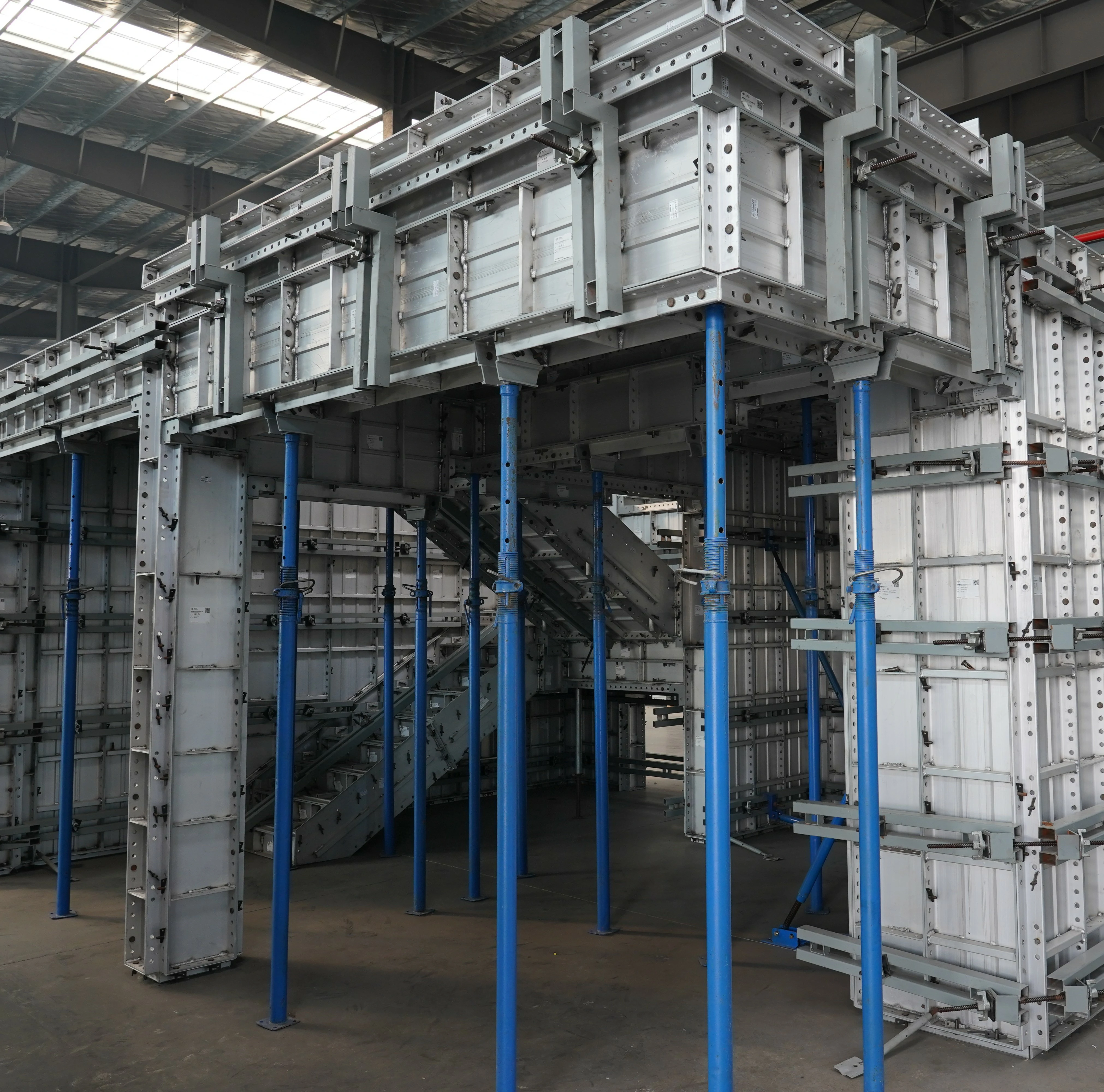 First Trial Installation on an Aluminum Formwork